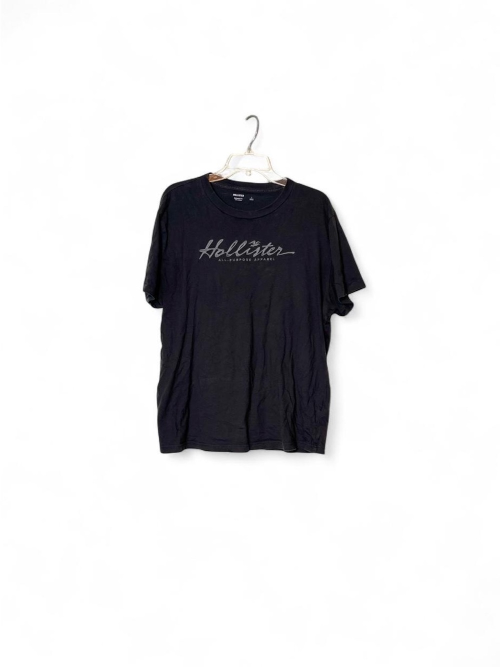 Hollister Black Short Sleeve Logo Tee
